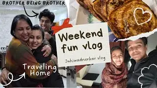 Making Sandwiches & Traveling Home 🏡 | Weekend Couple Vlog 💑| Varun's Recipe #newlyweds #couplevlog
