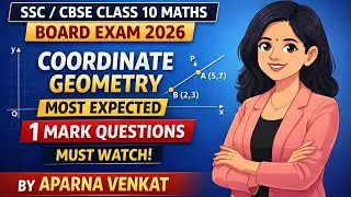CBSE Class 10 Coordinate Geometry | 1 Mark Questions Explained | All Concepts | Maths Mastery