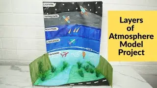 Layers of Atmosphere Model Project | Easy Science Project for School Exhibition | Exhibition model