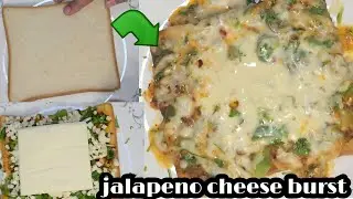 Jalapeno cheese burst with bread ||after school snacks to kids || bread recipes
