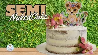 [AULA COMPLETA] - Como fazer bolo SEMI NAKED CAKE - Massa PROFISSIONAL, Recheio e DECORA&Ccedil;&Atilde;O 