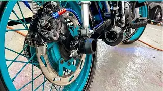 Un DISCO TRASERO GIGANTE para una AKT NKD MODIFICADA 🏍🧨