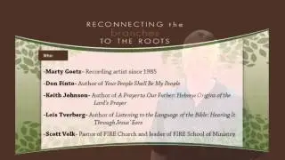 St. Michael's Church Pastor Chris Dodge on the Hebraic Roots Conference