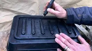 Add Drainage to Seed Trays | Planting Home Grown Garlic