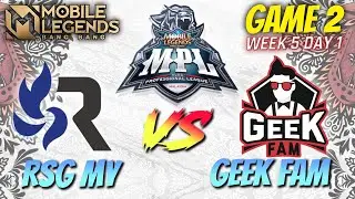 Geek Fam VS RSG MY ( Game 2 ) - MPL Malaysia Season 7 2021