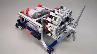 10 Minute ASMR Toy Unboxing: LEGO 8-Cylinder Dual-Motor Airplane Engine Toy | Toy Review