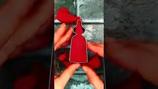Satisfying Red Kinetic Sand Shapes