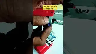 how to Refill round self inking Stamp & rubber change in colop #selfinkingstamp #trodat #colop