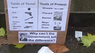 Songs at the Defend our Juries protest outside Sheffield Cathedral, 29th Nov 2025