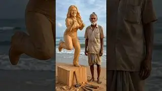 Neha Kakkar Inspired Wooden Statue ✨#woodcarving #woodcraft #woodart