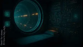 4K | 8 Hours No Ads &ndash; Hyperspace Tunnel Ambience &bull; Cinematic Deep Sleep Sci-Fi White Noise