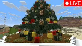 Minecraft Working On Holiday Build