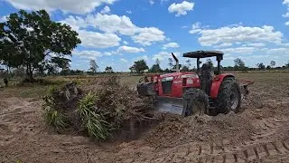 เจอรถใหญ่ๆแบบนี้ ตอไหนก็ไม่เหลือ #masseyferguson4708
