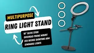 How to Assemble and Use ULANZI Desktop Overhead Ring Light Stand