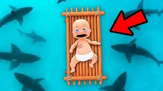 Baby LOST at SEA in ROBLOX!