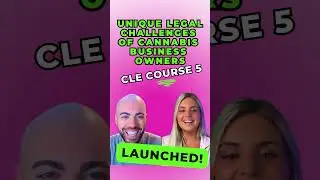 JUST LAUNCHED ALL NEW ATTORNEY CLE CREDIT COURSE! Get 5 CLE credits! #cannabisconsultant #dispensary