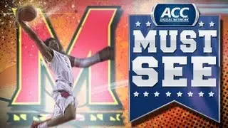 Maryland's Nick Faust Steal and Throwdown Dunk - ACC Must See Moment
