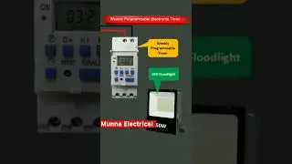Weekly Programmable Electronic Timer #ytshorts by Munna Electrical #shorts