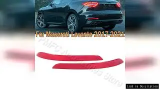 For Maserati Levante 2017-2020 2021 Car Rear Bumper Brake Light Reflector Light Stop Lamp Warning Br