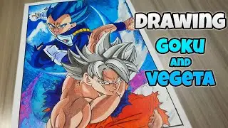 C&oacute;mo dibuj&eacute; a Gok&uacute; en ultra instinto y a Vegeta ssj blue | DanielBloop
