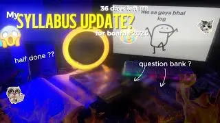 My Syllabus update as a cbse 12th grader 2026 | 03/60 days| only 36 days left