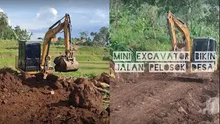 Excavator Membuat Jalan di Pelosok Desa | Dukuh Kembang Cawitali Tegal