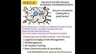 Logistics course Coimbatore#logistics course Tanjavur#logistics course Namakkal#hr course erode