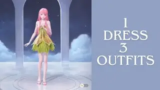 Styling the new leaf dress in infinity nikki | Cozy styling, no talking