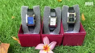 HMT Galaxy GS1G07 Quartz, белый, черный и синий &mdash; бюджетный вариант Cartier Tank Must | HMT Galaxy Quartz