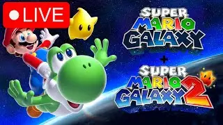 🔴playing super mario galaxy 1 and 2 100% part 3