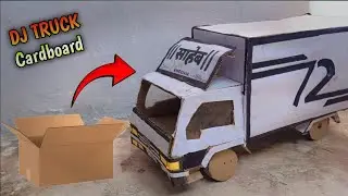 How To Make Mini Plasma Dj Truck With Cardboard #minidjplasma #sahebaudioplus