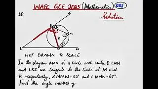 WAEC GCE 2025 | MATHEMATICS | Question 38