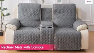 2 Seater Recliner with Console Sofa Mats Assembly