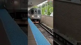 Brown Line Run 406 Arrival at Kimball
