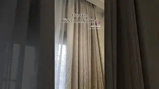 Curtain Installation | Luxury Spaces | Alipur Site #shorts