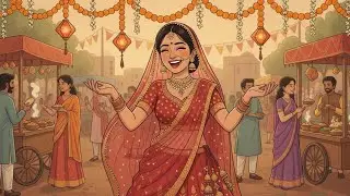 A Girl Enjoying the Joy of the Festival | Embracing Tradition and Celebration | Ghibli Style Video
