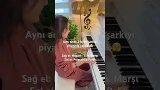 M&uuml;zikte sınır yok.! Aynı anda 2 şarkı &ccedil;almak🎹 #piano #composer #music