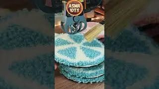 ASMR BRUSH AND ORANGE PUNCH NEEDLE #asmr #punchneedle #asmrsleep