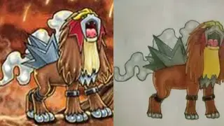 Showing my Two legendary pokemons drawing made by me.