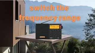 XHDATA D-808 how to switch the frequency range