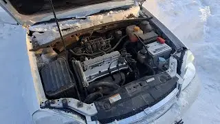 Запуск машин в мороз после -40 градусов, Renault Fluence, Chevrolet Lacetti