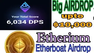 Etherium Airdrop Etherdrop || Telegram New Airdrop || Free Airdrop Claim || 10000$ Airdrop ||