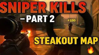 🎯 BO6 Sniper Kills &ndash; Steakout Map Pt. 2 🔥 Headshots & Clean Angles! | #BlackOps6 #COD #Sniping