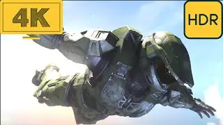 Halo Infinite Mission 7 - Pelican Down, walkthrough, no commentary, 4K HDR Xbox