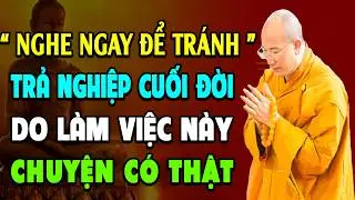 Trả Nghiệp Cuối Đời Do Làm Việc Này - Chuyện Có Thật (nghe ngay để tránh)  l Thầy Thích Thái Minh