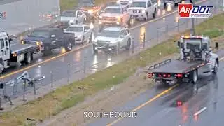 Arkansas: Driver Hydroplanes, Crashes Into Guardrail Then Hits Another Driver