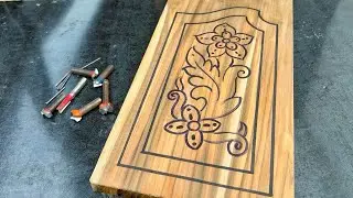 Amazing wood carving Door Design with Router Bits