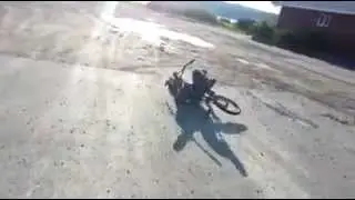 epic bmx crash 8 stair jump