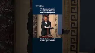 US Senator breaks record with 25-hour anti-Trump speech