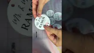 Round Personalized Wedding Floral Party Favor Tags #shorts #wedding #favortags